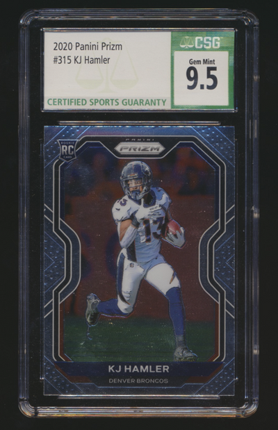 2020 Prizm Football KJ Hamler CSG 9.5