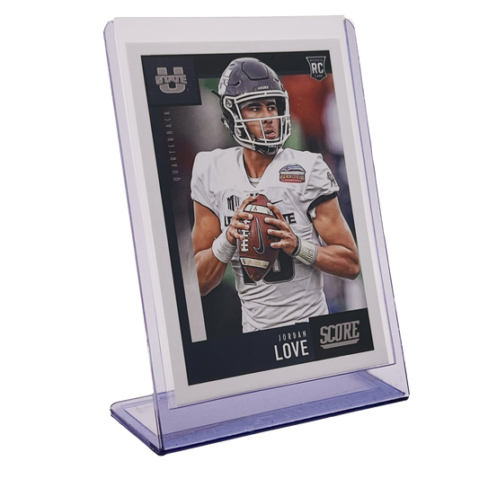 40PT Premium StandLoader Toploader - UV Shield BLUE TINT Seamless Frame