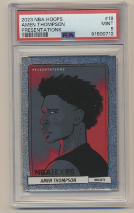 2023 NBA Hoops Presentations Amen Thompson PSA 9