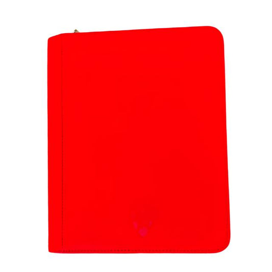 4-Pocket Red Toploader Binder for Trading CardsSecure and showcase your cards in style with our Red Toploader Binder. Features durable, water-resistant covers and fits 112 35pt toploaded cards.$24.99