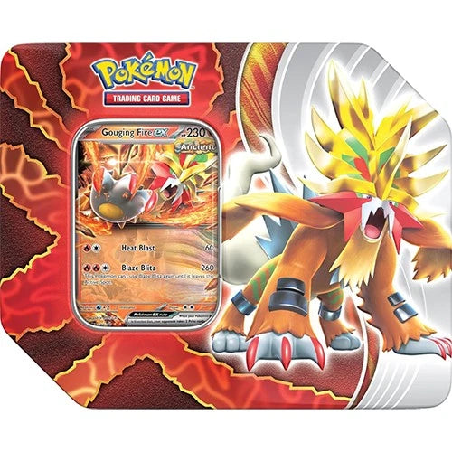 Pokemon Paradox Destinies EX Tin - Gouging Fire - 2024