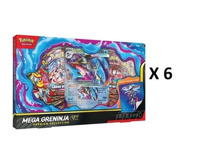 Pokemon Mega Greninja ex Premium Collection Box - Case of 6