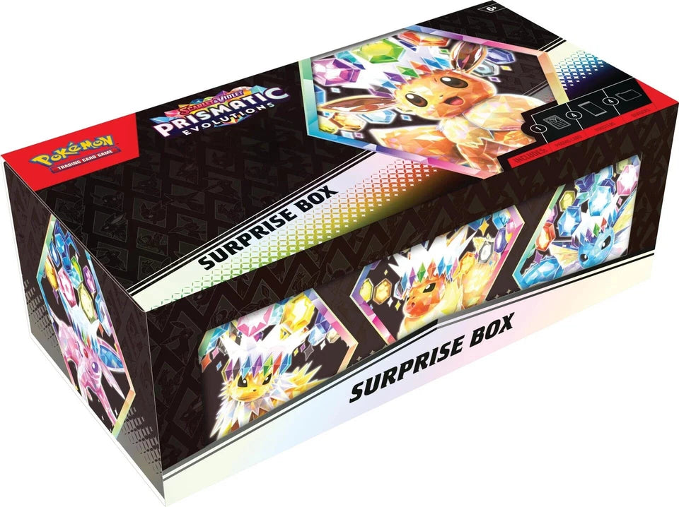 Pokemon Scarlet & Violet Prismatic Evolutions Surprise Box - SEALED CASE of 6
