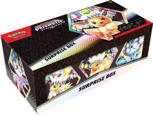 Pokemon Scarlet & Violet Prismatic Evolutions Surprise Box - SEALED CASE of 6