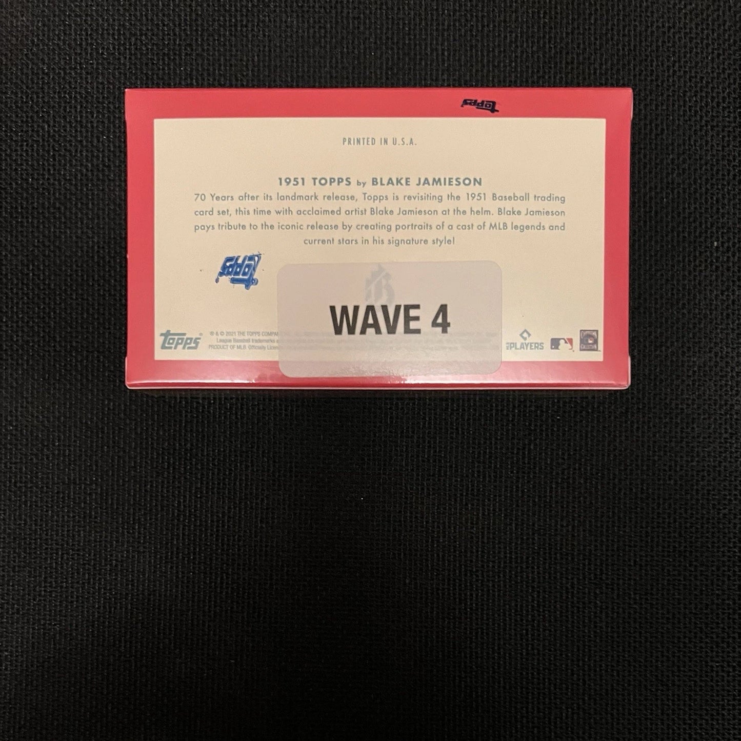 2021 Topps X 1951 Topps by Blake Jamieson Week 4 Wave 4 SEALED Box