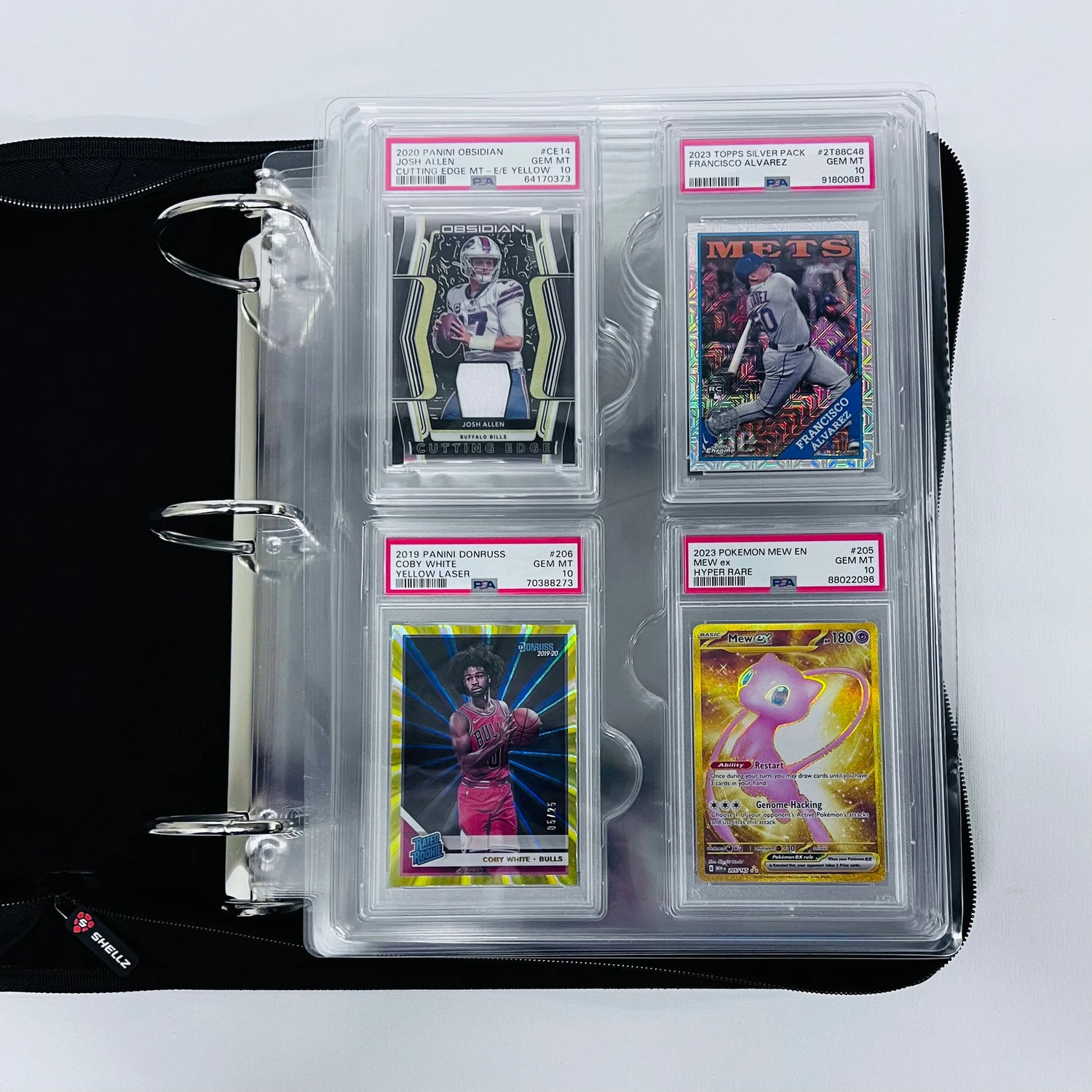 4-Pocket Black Toploader Binder for Trading Cards Cardshellz 4-Pocket Black Toploader Binder for Trading Cards Cardshellz