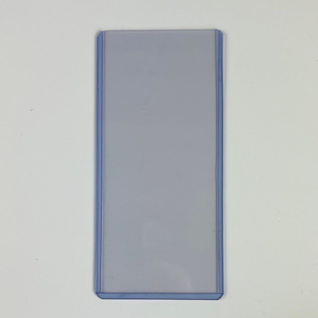 3"x 7" Premium Toploader Ticket Holder- Blue UV Hint - Cardshellz