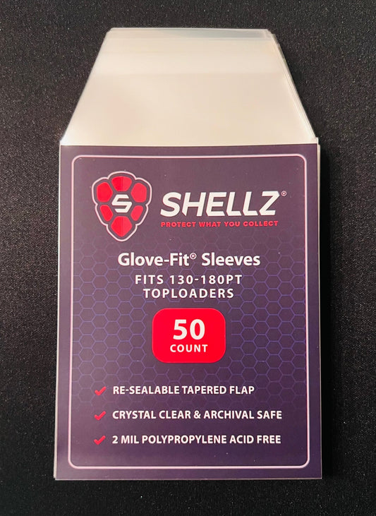 Glove-Fit Sleeve Toploader 130PT-180PT - Cardshellz