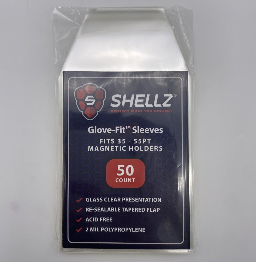 Glove-Fit Sleeves for Magnetic Holders 35-55PT - Glass Clear - Cardshellz