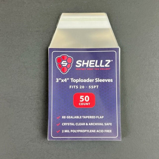 Glove-Fit Sleeves for Toploaders 35-100PT - Glass Clear - Cardshellz