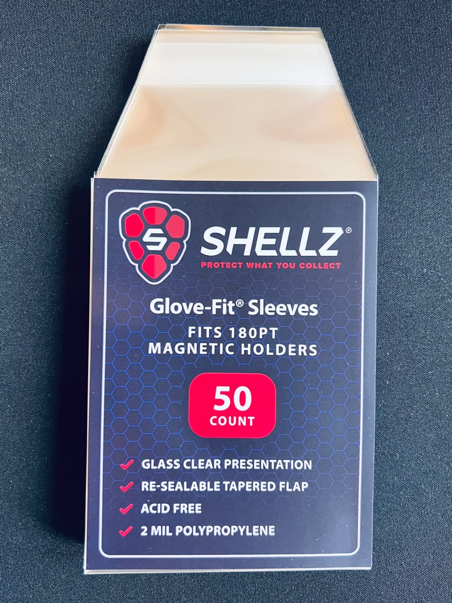 Glove-Fit Sleeves Magnetic Holders 180PT - Cardshellz