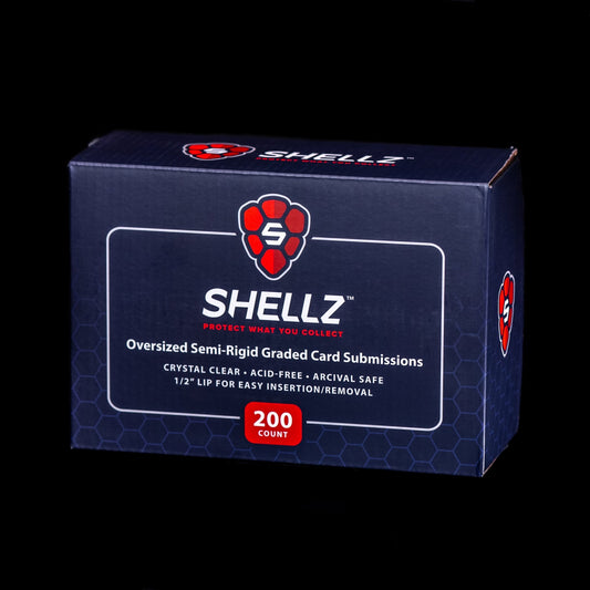 Semi-rigid Card Holders - Oversized for Grading SubmissionsSafeguard your cards with our over-sized semi-rigid card holders. Preferred size for grading submissions. Easy insertion and removal, minimize risk of damage.$19.99