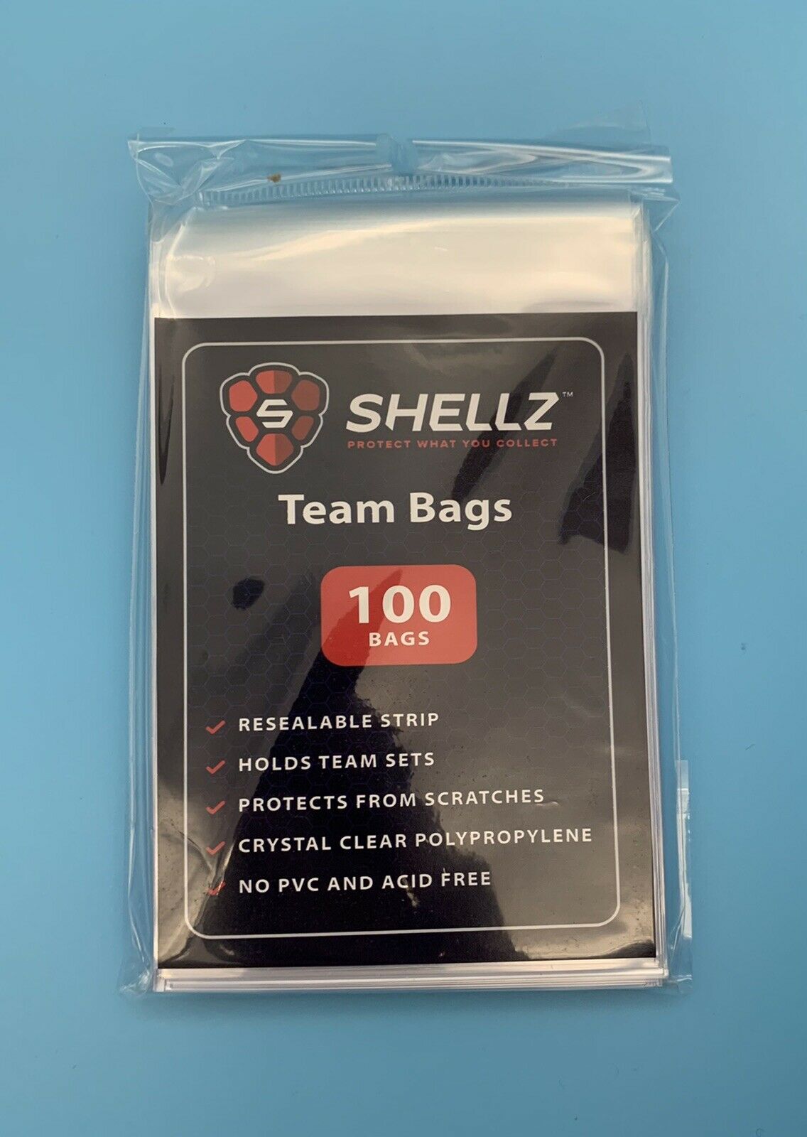 Team Bags 100 Count Resealable - Cardshellz